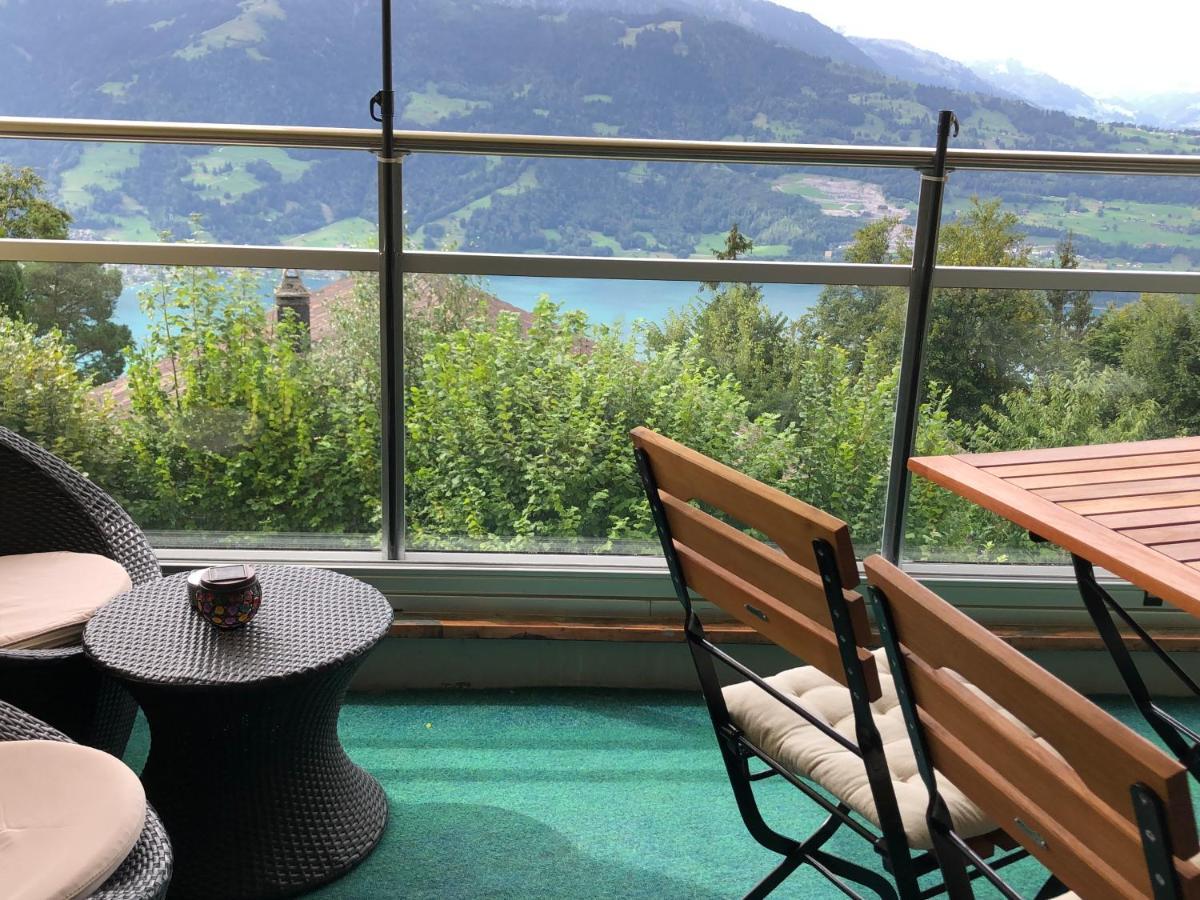 Wohnung Mit See Und Bergsicht Im Vier Sterne Hotel Beatenberg Luaran gambar